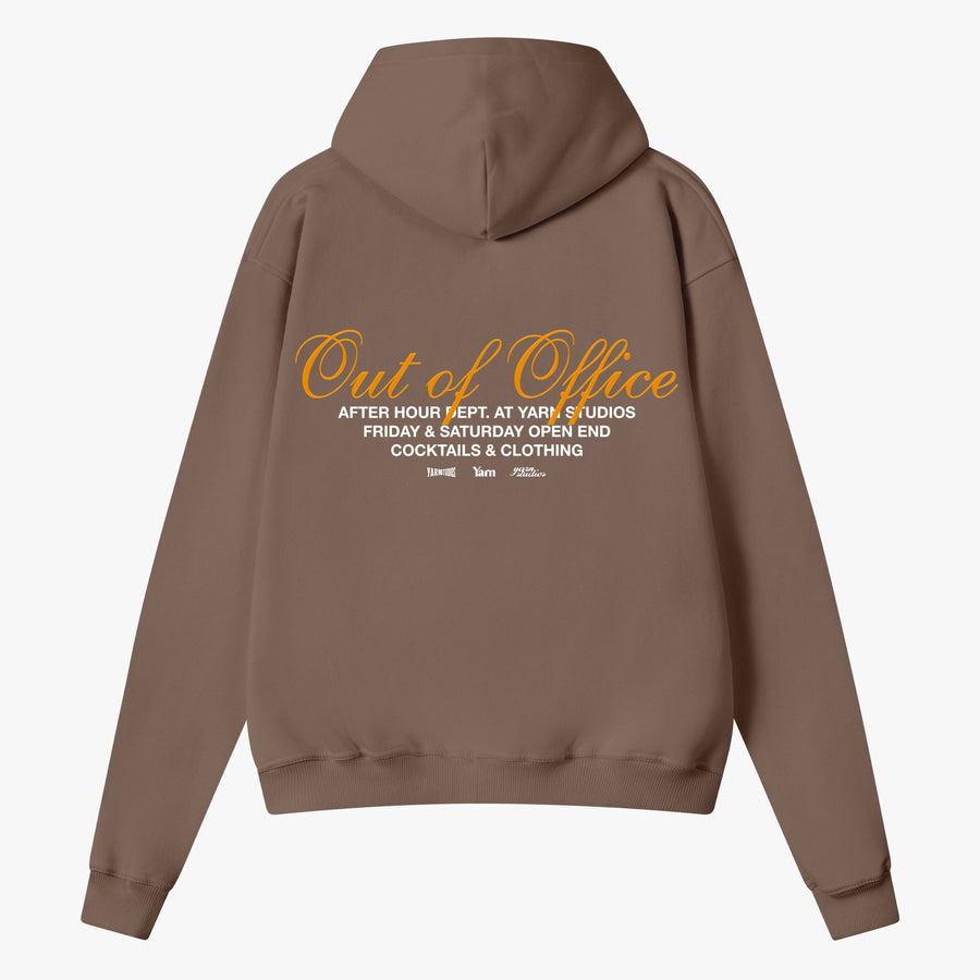 Out Of Office Zip-Hoodie Chocolate