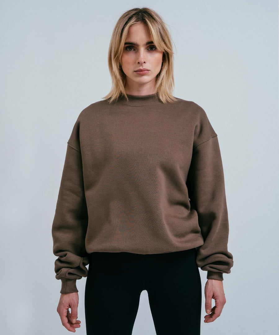 Organic Cotton Sweater - Chocolate