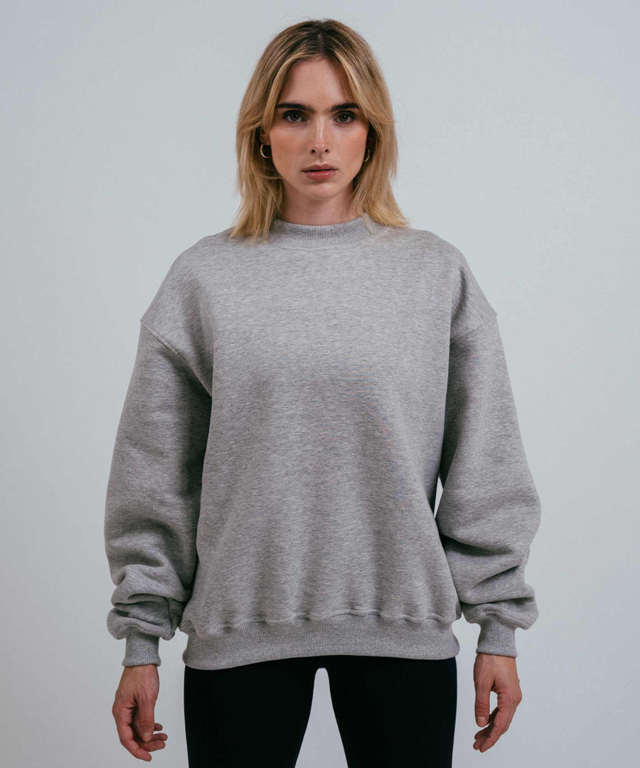 Organic Cotton Sweater - Heather Grey