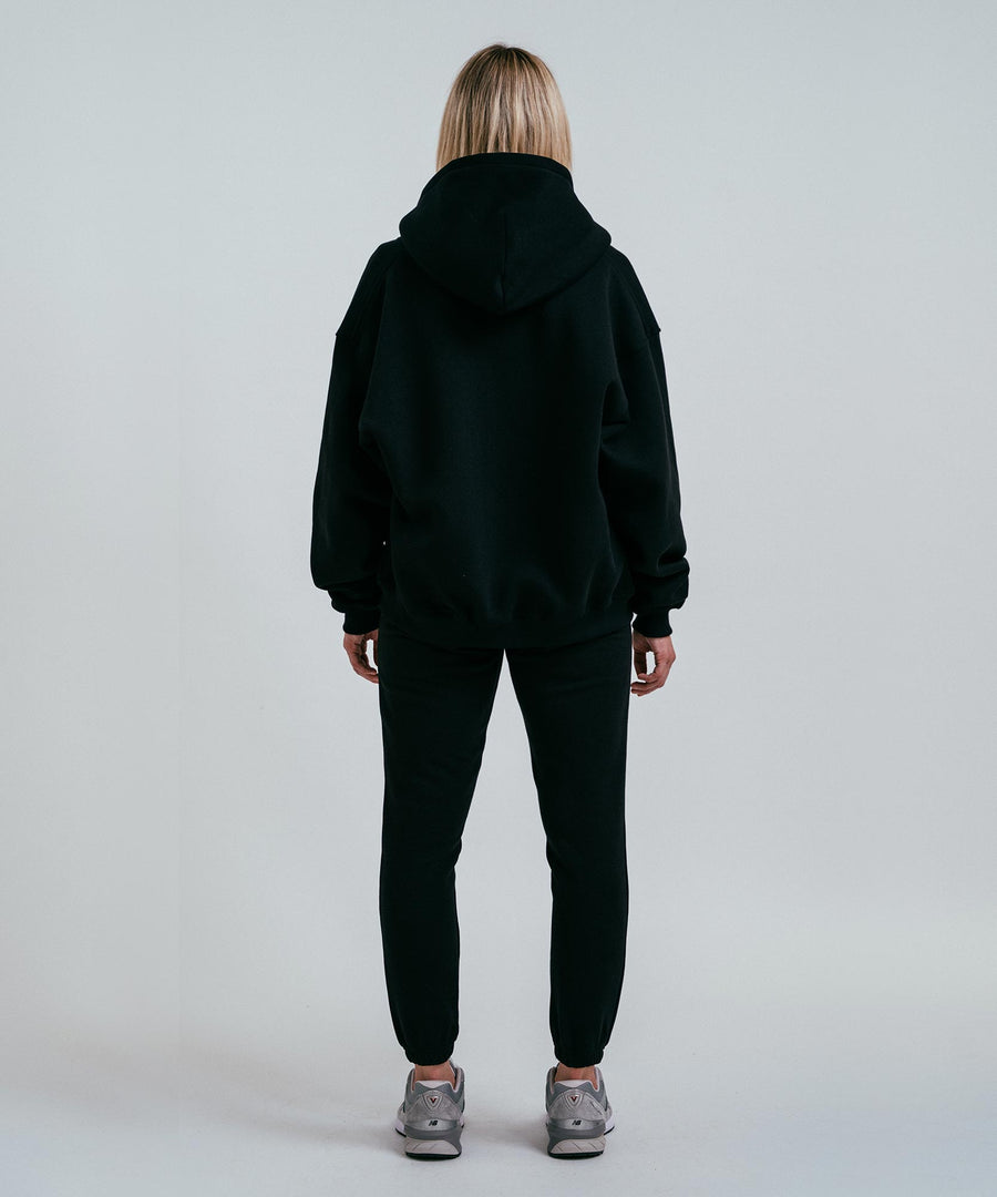 Organic Cotton Zip-Hoodie - Black