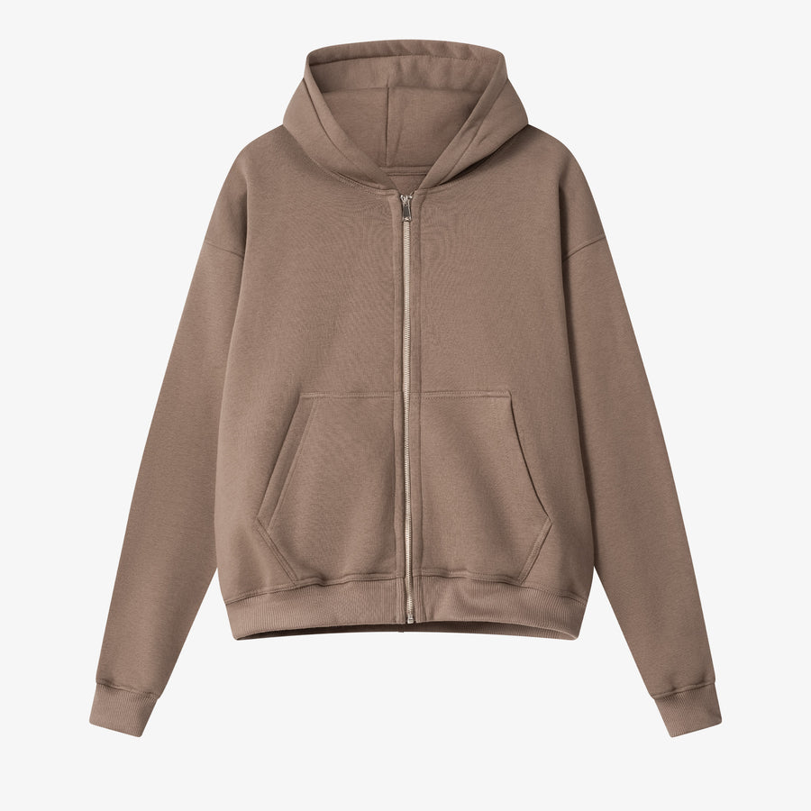 Kopie von Organic Cotton Zip-Hoodie - Chocolate Chip